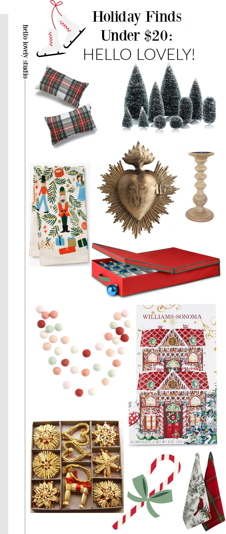 Holiday finds uncer $20 on Hello Lovely Studio. #holidaydecor #christmasdecorating #onabudget