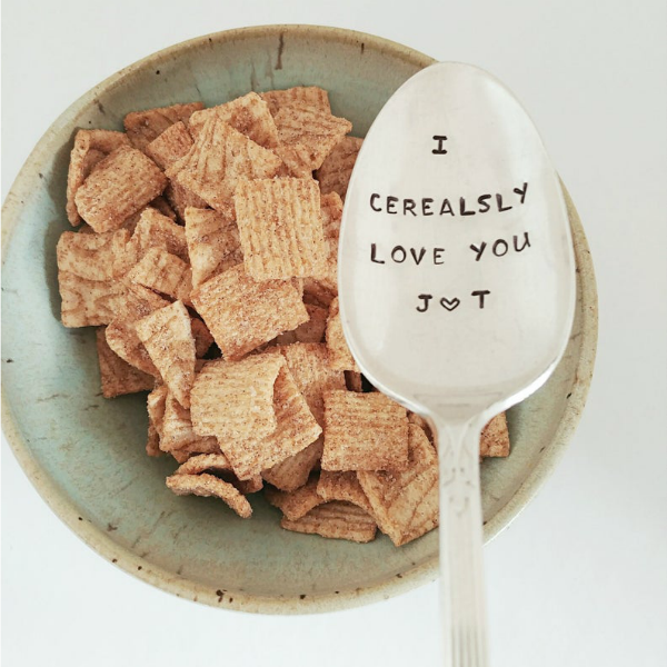 Personalized Cerealsy Love You Spoon