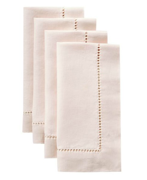 Linen hemstitch napkins - Come explore Thanksgiving table decor! 