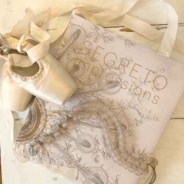 Segreto Impressions book with pointe shoes and glass beads - Hello Lovely Studio. #segretoimpressions