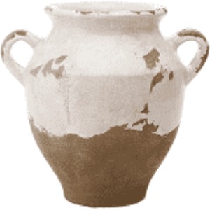 Tuscan terracotta urn vase