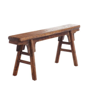Vintage Chinese bench adds a richness of character as well as function to a French country or European inspired casual space. #benches #vintagebench #furniture #frenchcountry #interiordesign #oldworldstyle