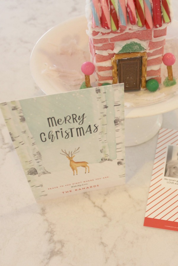 My holiday card from Minted and pink candy house for Christmas - Hello Lovely Studio.