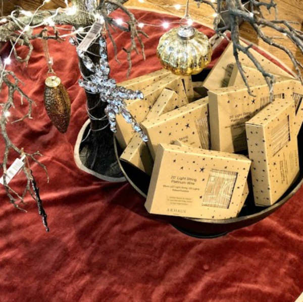 Christmas decor at Arhaus.