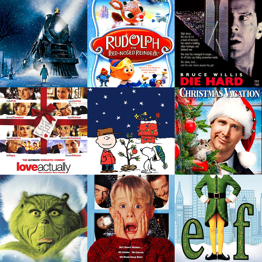 Christmas movies grid