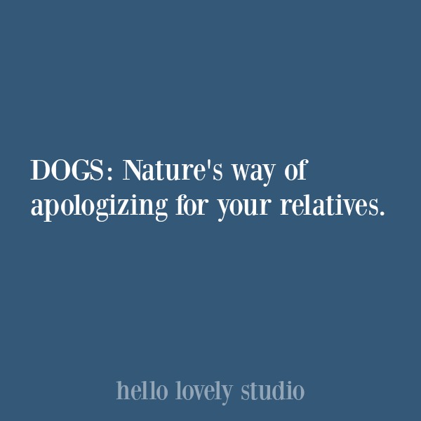 Funny quote about dogs. #hellolovelystudio #dogquote #quotes #humor