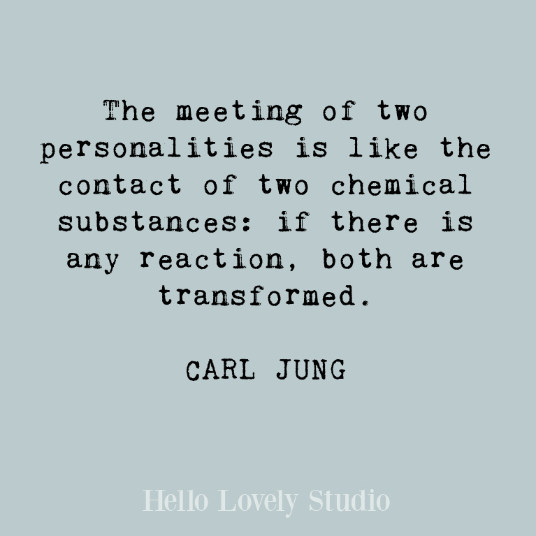 Carl Jung quote about transformation. #quotes #carljung #lovequote #transformation