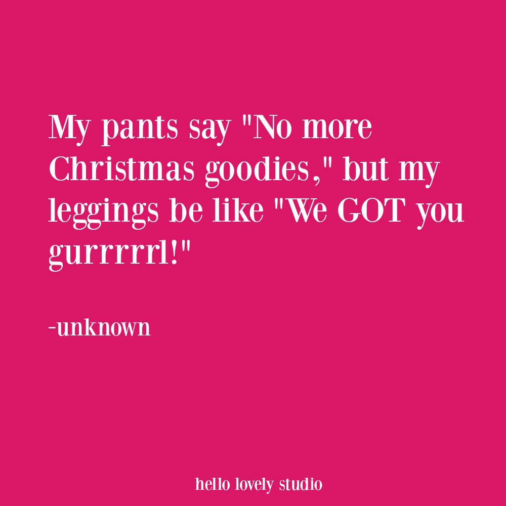 Funny Christmas quote and holiday humor. #holidayhumor #funnyquote #holidays