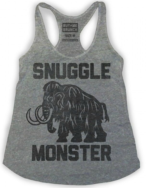 Snuggle Monster shirt for women from Buy Me Brunch. Come discover Zen Cozy Self-Care Gifts for Millennials & Holiday Humor! #giftguide #millennials #cozygifts