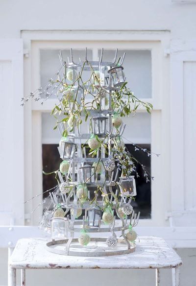 Beautiful serene bottle rack decorated as a design element - Libelle. #bottlerack #vintagedecor #scandinavianstyle