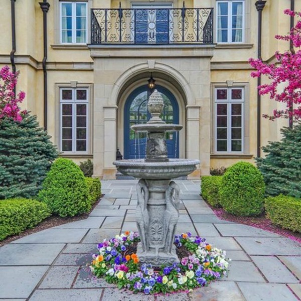 Magnificent French country mansion in Hinsdale, Illinois.