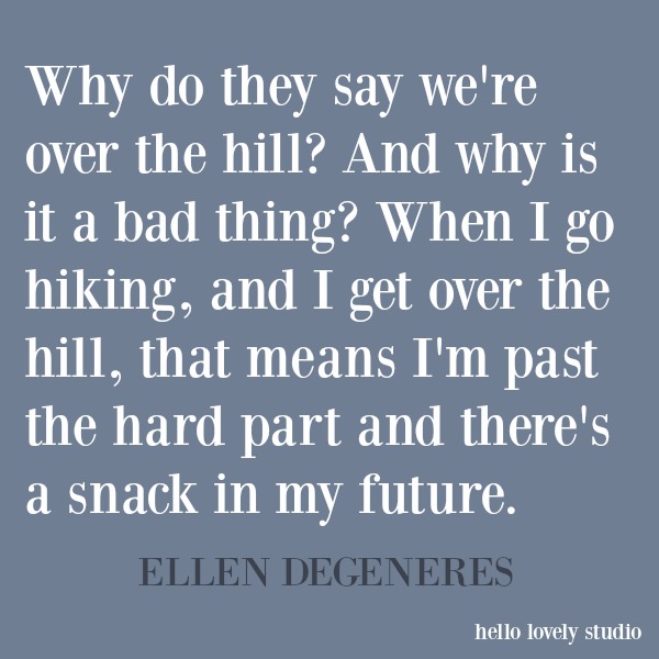 Ellen Degeneres funny quote and humor on Hello Lovely Studio. #funnyquote #humor #ellendegeneres