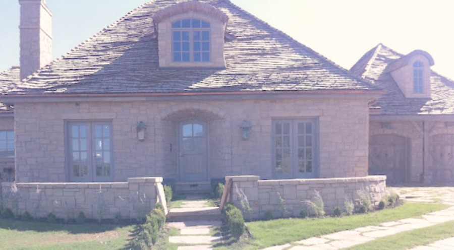 Gustavian and French design inspiration from a beautiful custom stone cottage in Utah - Decor de Provence. #frenchcountry #interiordesign #frenchcottage #housedesign