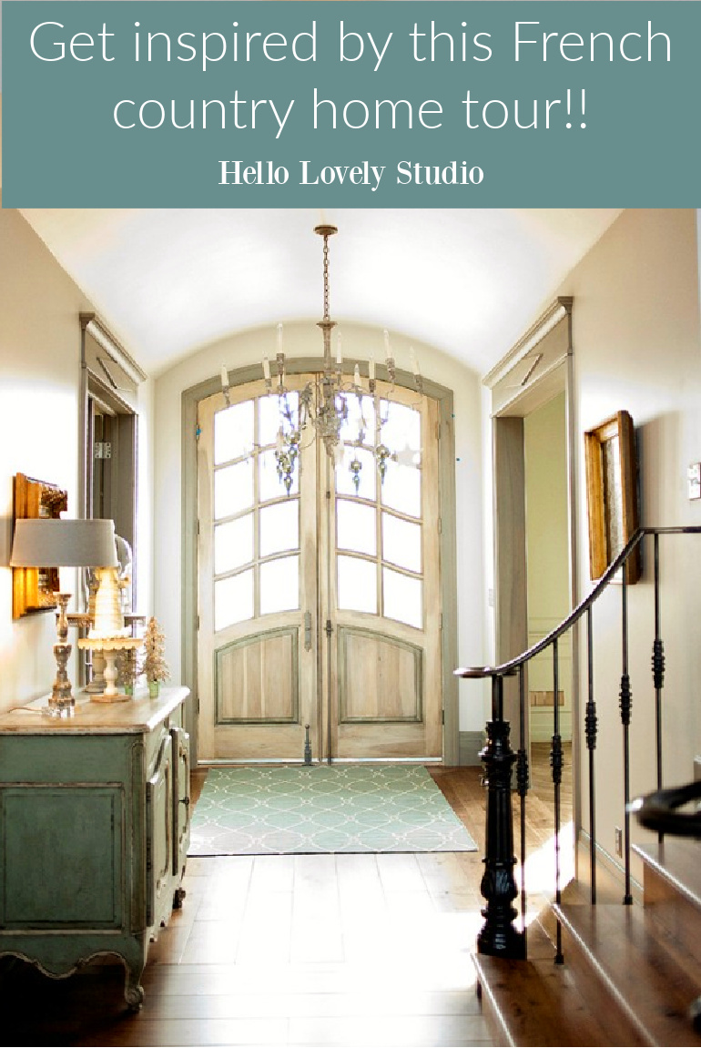 Get inspired by this French country home tour on Hello Lovely Studio.