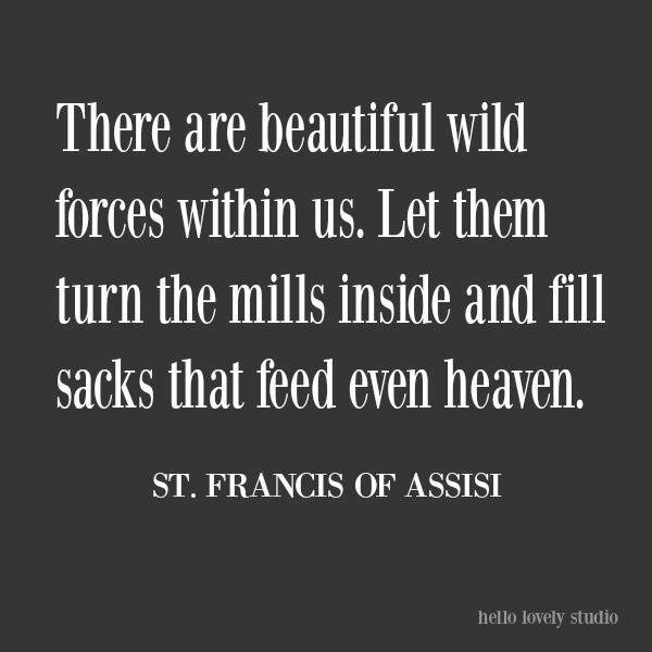 Inspirational quote from St. Francis of Assisi on Hello Lovely Studio. #inspirationalquote #faith #christianity #spirituality #stfrancis