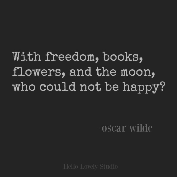 Oscar Wilde inspirational quote on Hello Lovely Studio. #oscarwilde #inspirationalquote #quotes #lifequotes