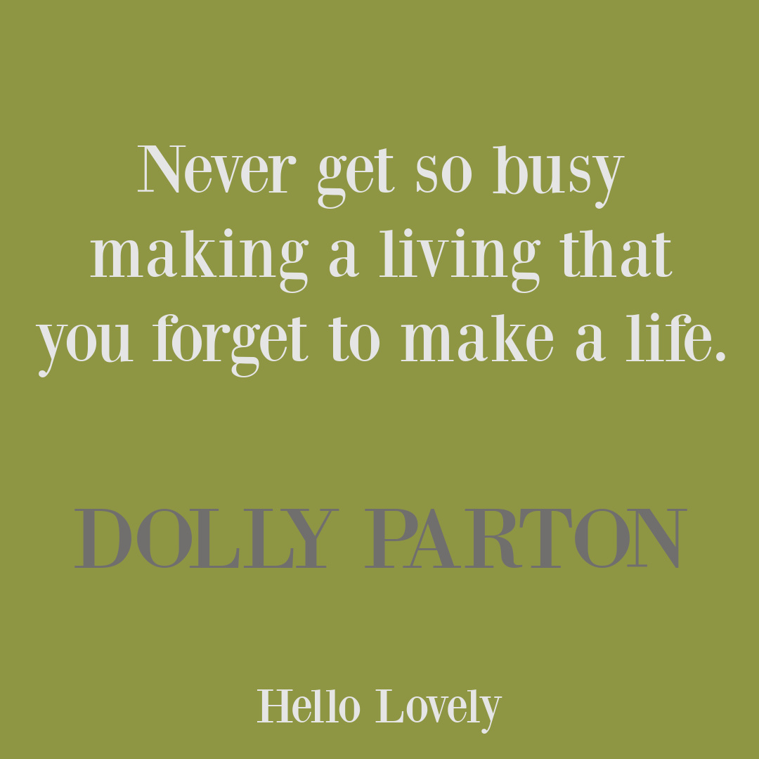 Dolly Parton quote about life, making a living - Hello Lovely Studio. #moneyquotes #dollyparton #lifequotes