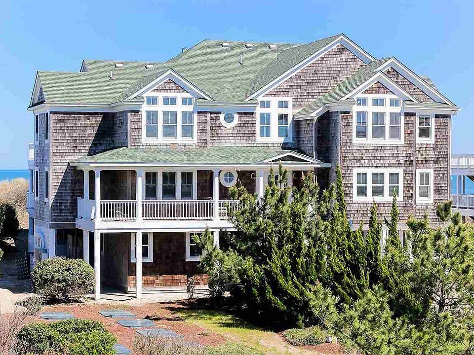 Magnificent shingle style coastal beach house exterior in NC.