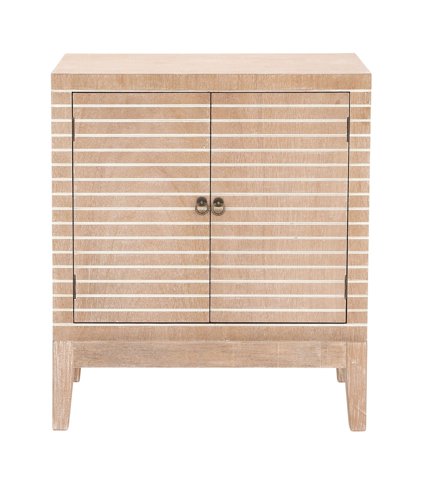 Decmode striped wood cabinet