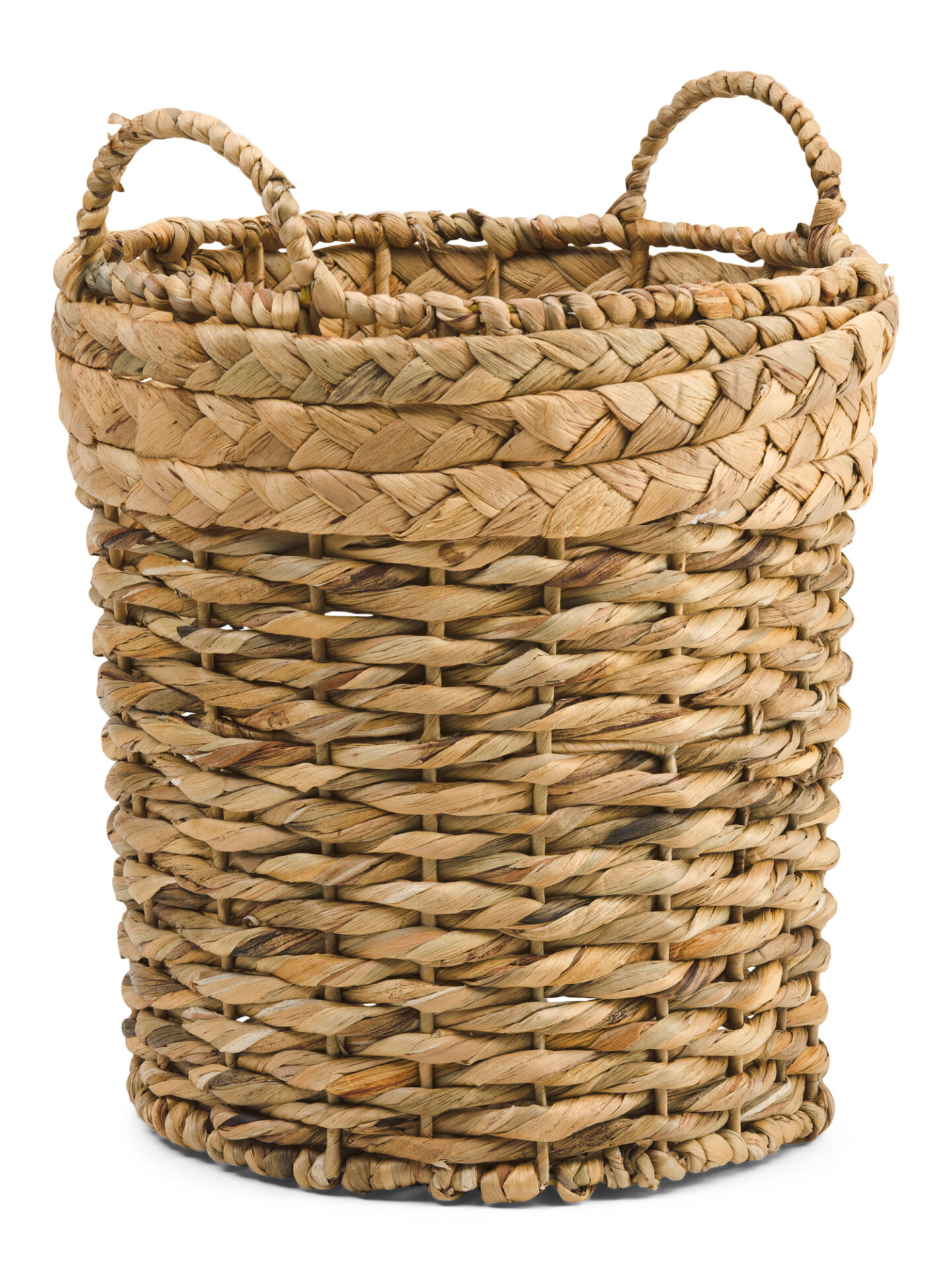 Handled twist braid basket