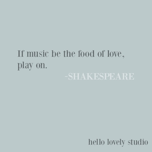 Inspirational love quote from Shakespeare on Hello Lovely Studio. #quotes #shakespeare #inspirationalquote #lovequote