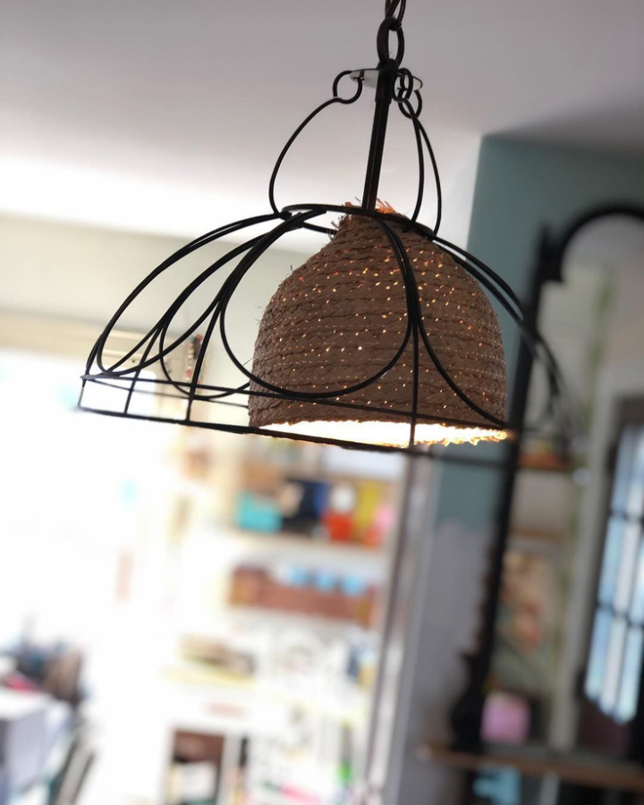 pendant light BEFORE - Jenny Sweeney