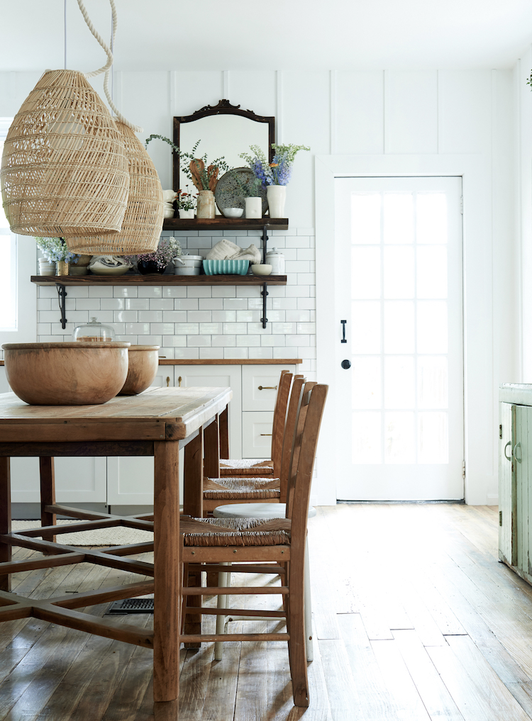 A glorious modern rustic farmhouse kitchen by Leanne Ford for the Faraci family on Restored by the Fords. #restoredbythefords #leanneford #interiordesign #farmhousekitchen #modernfarmhouse #kitchendesign