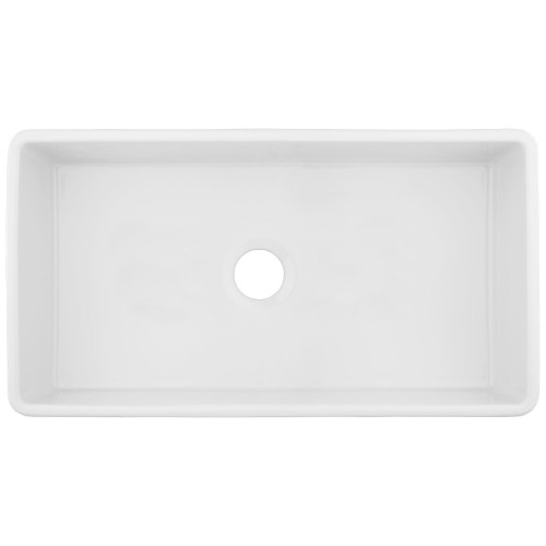 Signature Hardware Reinhard fireclay farm sink. #farmsink #apronfront #kitchensinks #farmhousekitchendesign