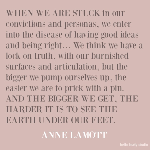 Inspirational spiritual awakening quote by Anne Lamott on Hello Lovely Studio. #quotes #annelamott #spirituality #spiritualformation