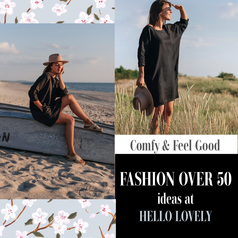 Comfy feel good Fashion Over 50 ideas at Hello Lovely - come explore layering pieces. #shopthelook #fashionover50 #over50fashion