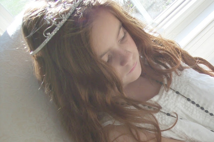 Child with long red hair and tiara - photo by Michele of Hello Lovely Studio. #child #tiara #serene