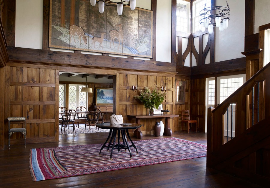 Breathtaking and handsome design in a Rocky Mountain retreat by IKB. #mountainlodge #interiordesign #luxuryhome