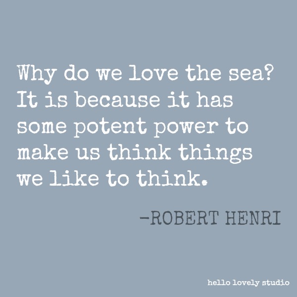 Inspirational quote about ocean, beach, sunset on Hello Lovely Studio. #quotes #inspirationalquotes #ocean #beach #sunset