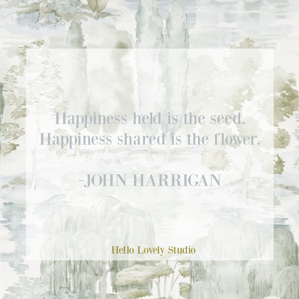 Spring inspirational quote about flowers and seeds on Hello Lovely Studio by John Harrigan. #flowerquotes #naturequotes #happinessquotes #encouragementquotes #springquotes