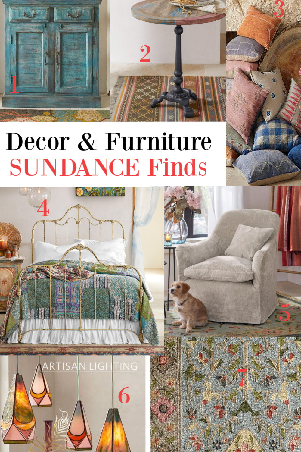 Sundance decor and furniture finds on Hello Lovely Studio. #homedecor #furniture #interiordesign #sundancecatalog