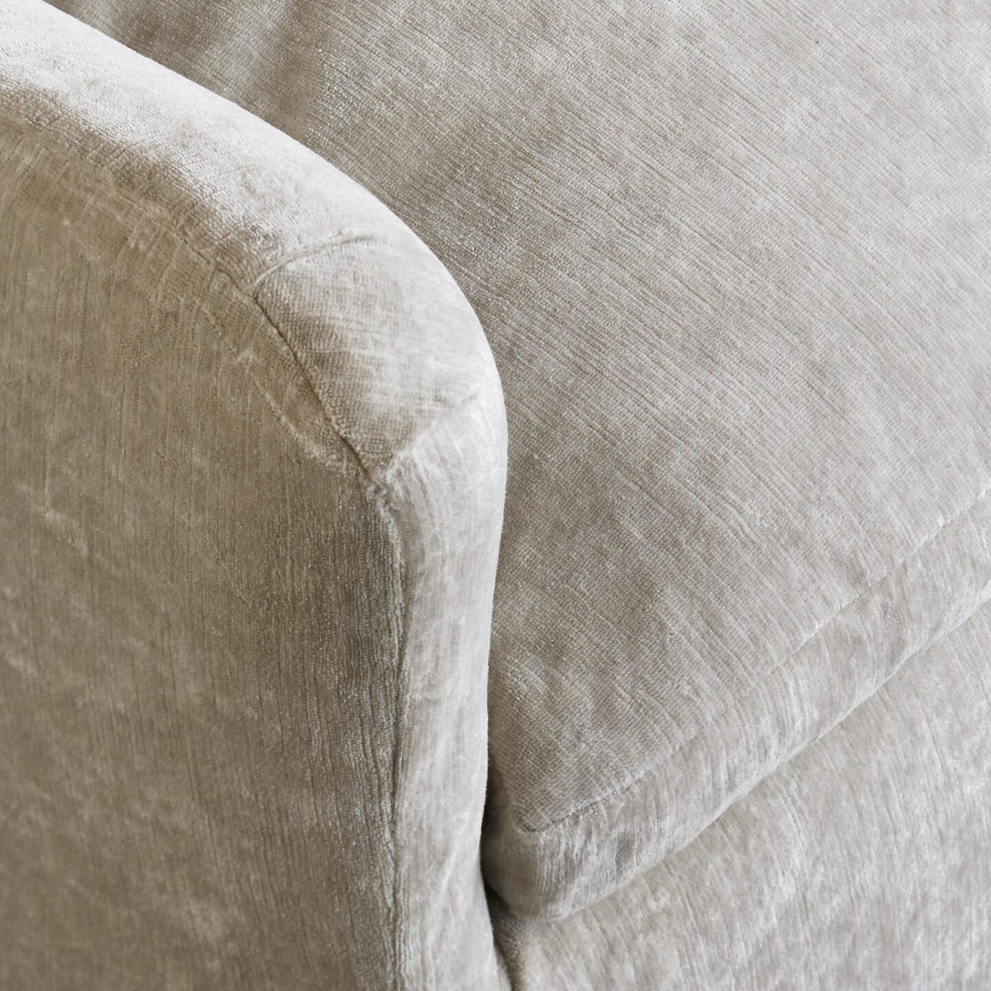 Detail of Deidre velvet club chair - Sundance.