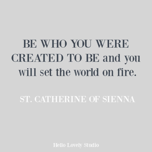 Inspirational quote and faith quote from St. Catherine of Sienna on Hello Lovely Studio. #quotes #faithquotes #Encouragement #christianity