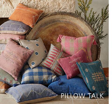 Beautiful colorful pillows from Sundance catalog