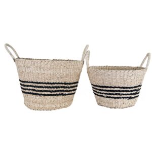 French Stripe Basket Set