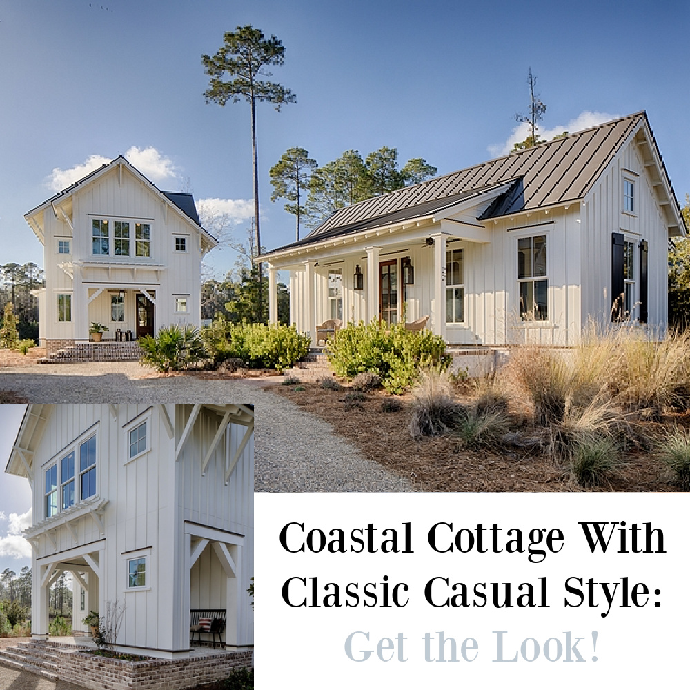 Lakeside Palmetto Bluff cottage with board and batten construction and modern country interiors - Lisa Furey.