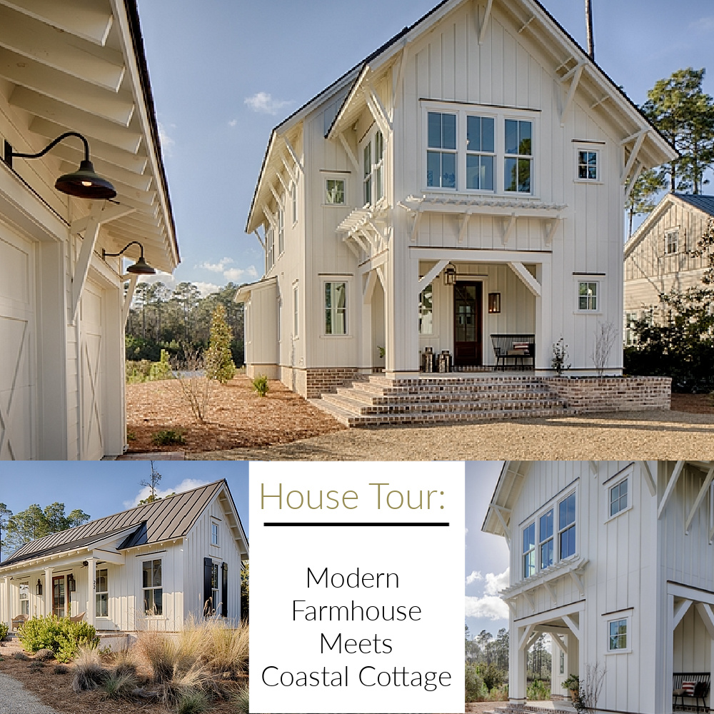 House Tour: Modern Farmhouse Meets Coastal Cottage (interior design by Lisa Furey). #coastalstyle #getthelook #interiordesign