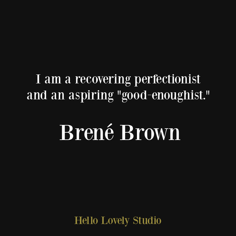  Brené Brown inspirational quote about kindness, imperfection, vulnerability, authenticity, and self-care. #personalgrowth #brenebrownquotes #vulnerability #selfcarequotes