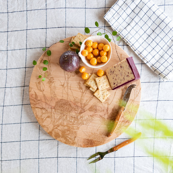 Etched maple serving board - Terrain. Come visit 29 Lovely Feel Good Finds & Funny Quotes!