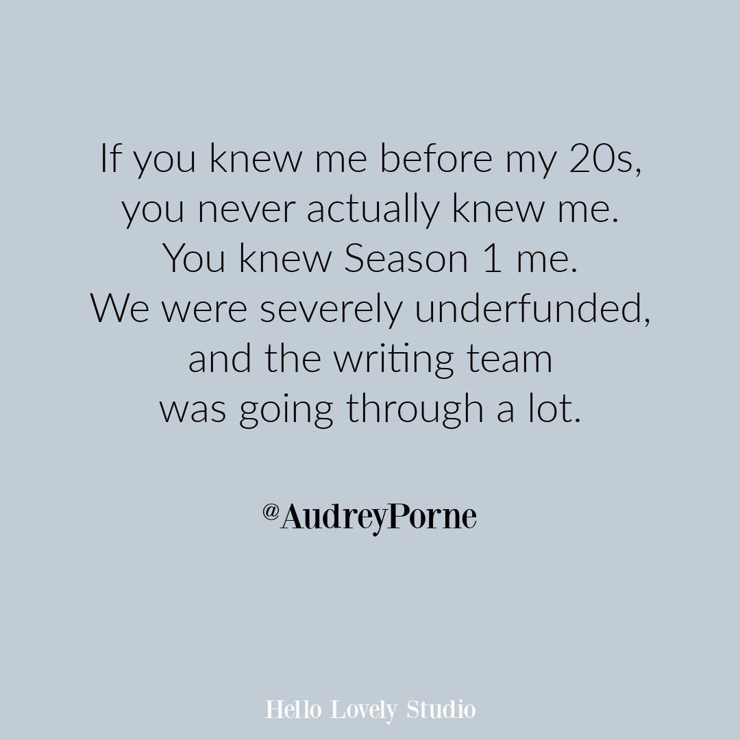 Funny quote about age and change on Hello Lovely Studio by @audreyporne. #funnyquotes #humorquote #aging #millennialhumor