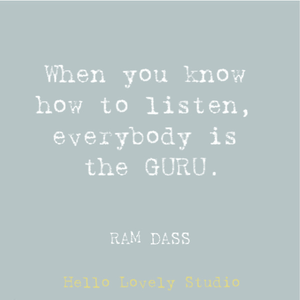 Hippie quote to inspire, disarm, uplift, and stir your heart on Hello Lovely Studio. This post features Airstream decor at Pottery Barn while it also offers glimpses of dreamily hitting the open road. #hippiequote #inspirationalquote #ramdass #spirituality #quotes