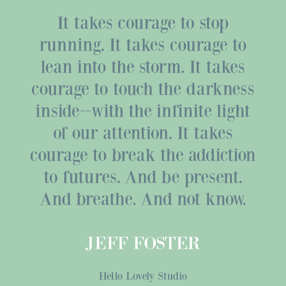 Self-care quote by Jeff Foster on Hello Lovely. #selfcarequotes #traumaquotes #healingquotes #couragequotes