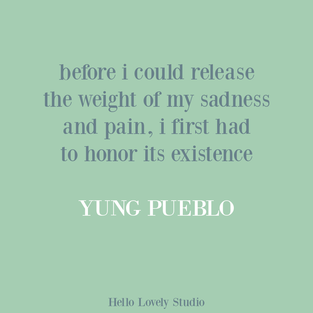 Yung Pueblo inspiring life quote poetry on Hello Lovely. #yungpueblo #lovequotes #selfcare