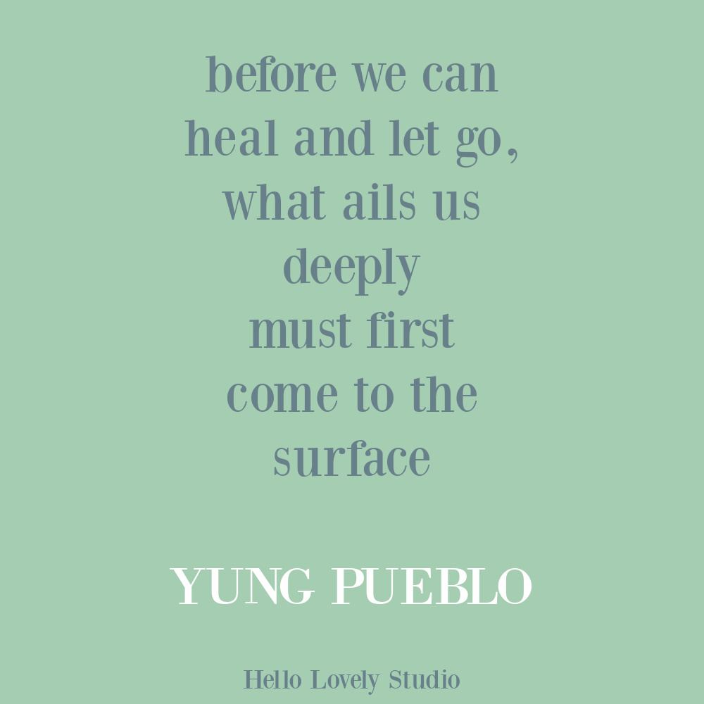 Yung Pueblo inspiring healing quote poetry on Hello Lovely. #yungpueblo #lovequotes #selfcare