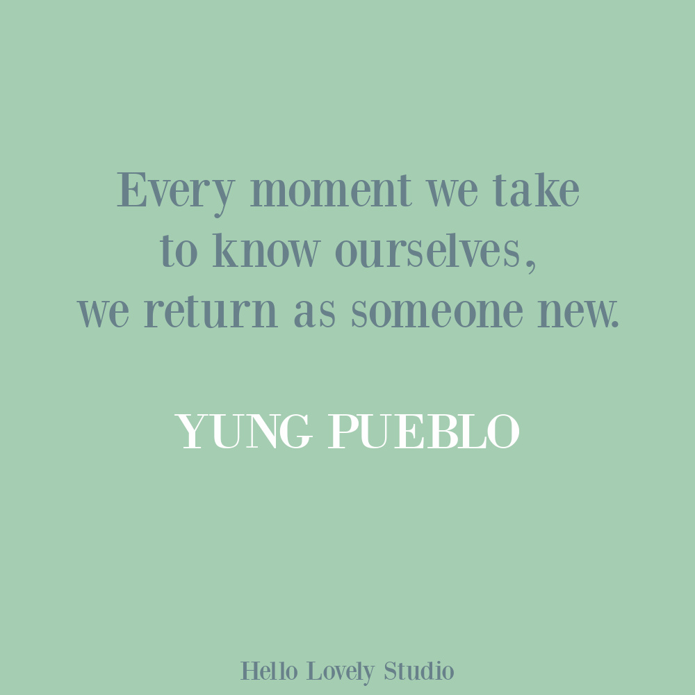 Yung Pueblo inspiring life quote poetry on Hello Lovely. #yungpueblo #lovequotes #selfcare