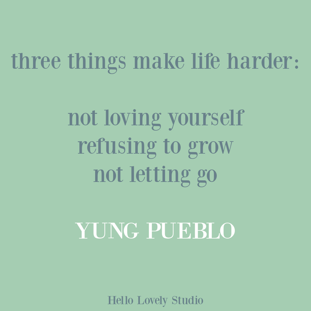 Yung Pueblo inspiring life quote poetry on Hello Lovely. #yungpueblo #lovequotes #selfcare